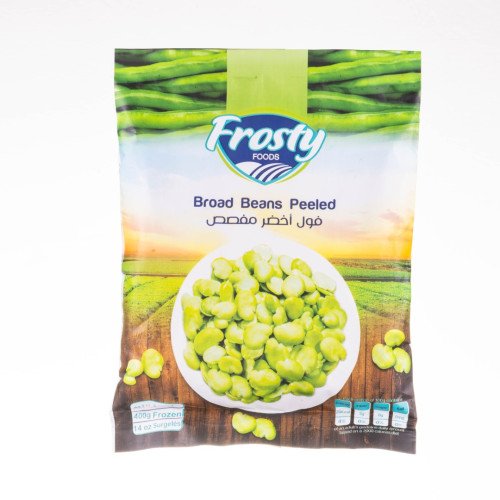 *Frosty Double Broad Beans Peeled 400 g x 20 ct