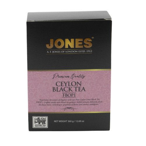 *Jones Tea Premium Quality Ceylon Black Tea Loose Tea Box 360 g x 20 ct